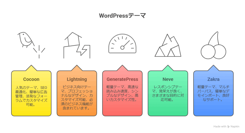 WordPress無料テーマでも十分?無料で使えるおすすめテーマ5選