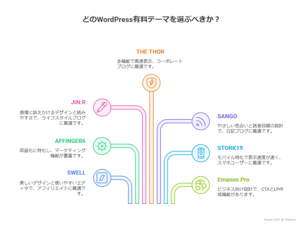 WordPressの有料テーマおすすめ7選!本気で使えるテーマを厳選紹介!テーマ選びで後悔しないために大事なことも解説