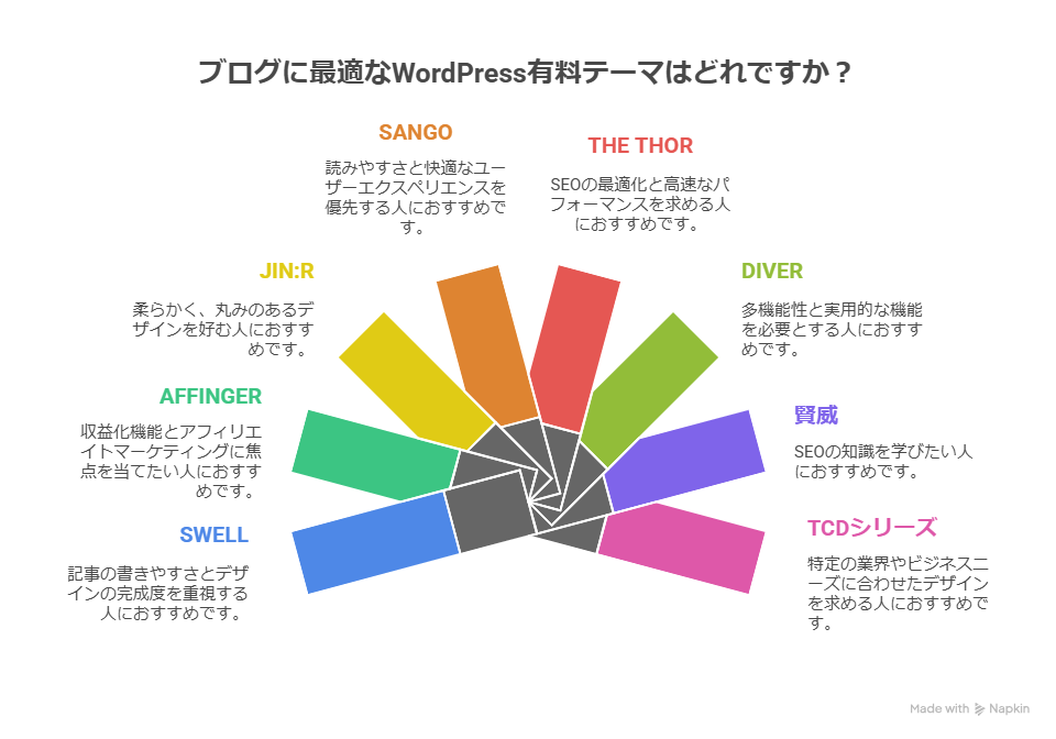 WordPress有料テーマおすすめ比較|口コミや評判から選び方を解説