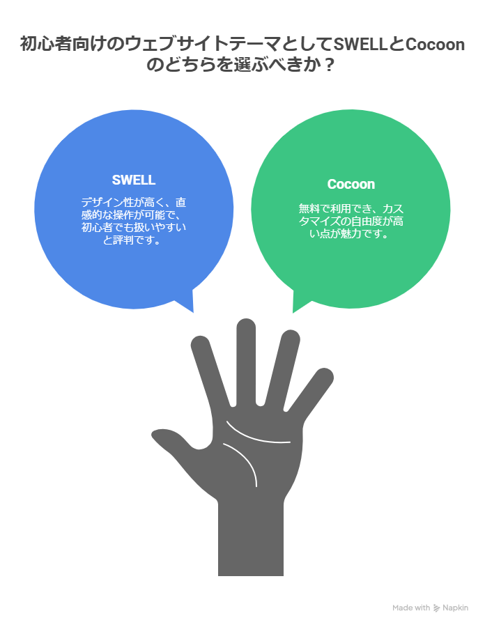 SWELLとCocoon初心者におすすめなのはどっち?