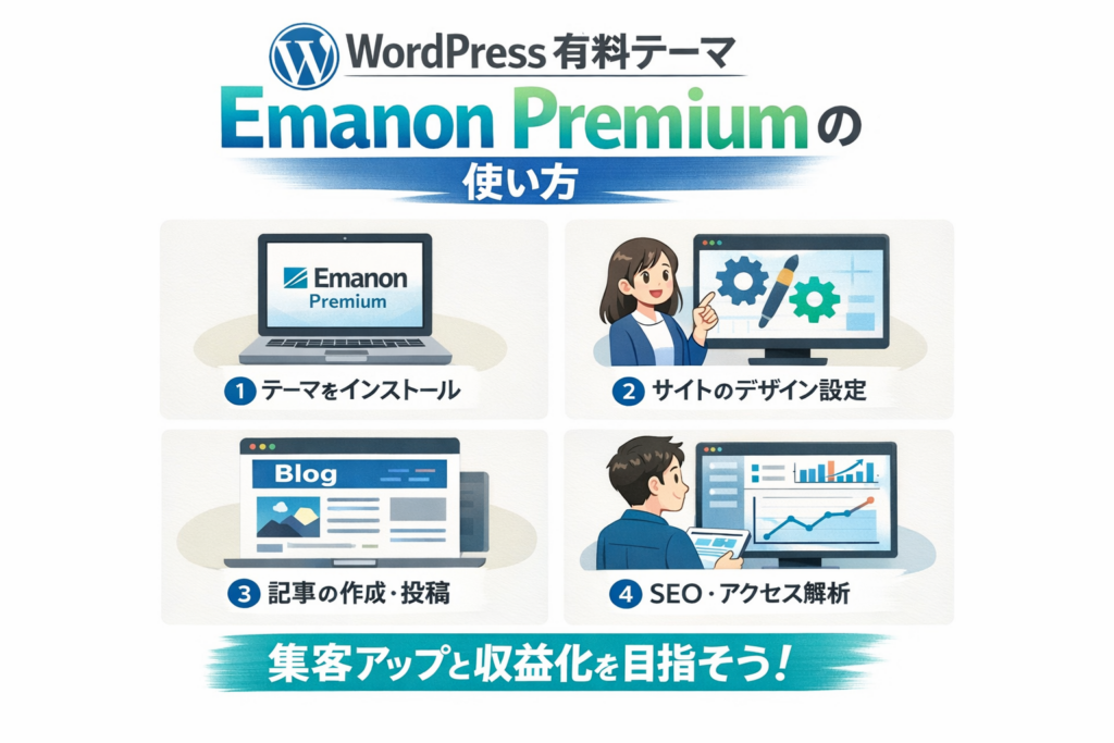 WordPress有料テーマ「Emanon Premium」の使い方とリアルな印象