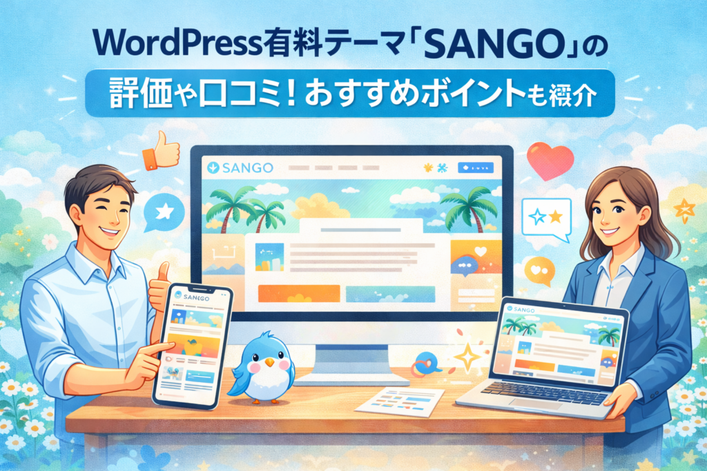 WordPress 有料テーマ「SANGO」の評価や口コミ！おすすめポイントも紹介
