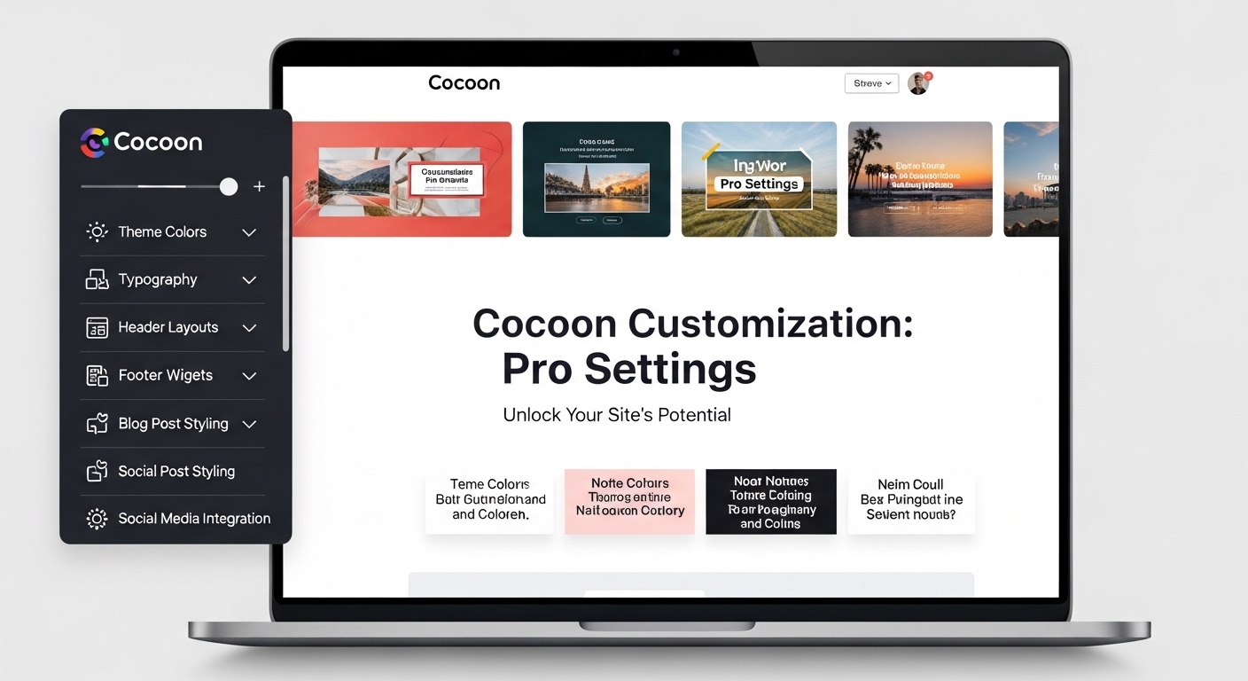 Cocoonをおしゃれにカスタマイズする方法！おすすめ設定を解説