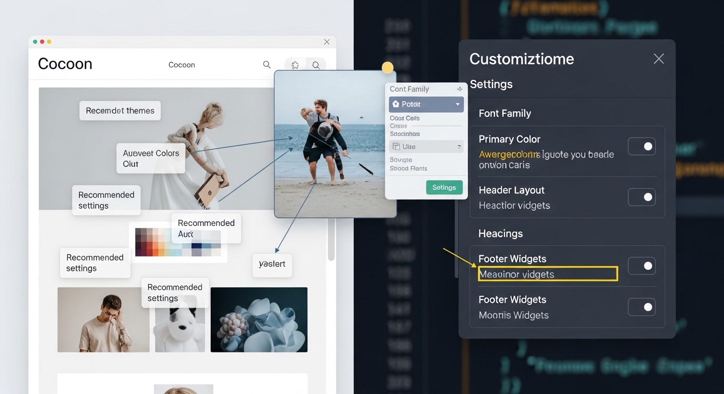 Cocoonをおしゃれにカスタマイズする方法！おすすめ設定を解説