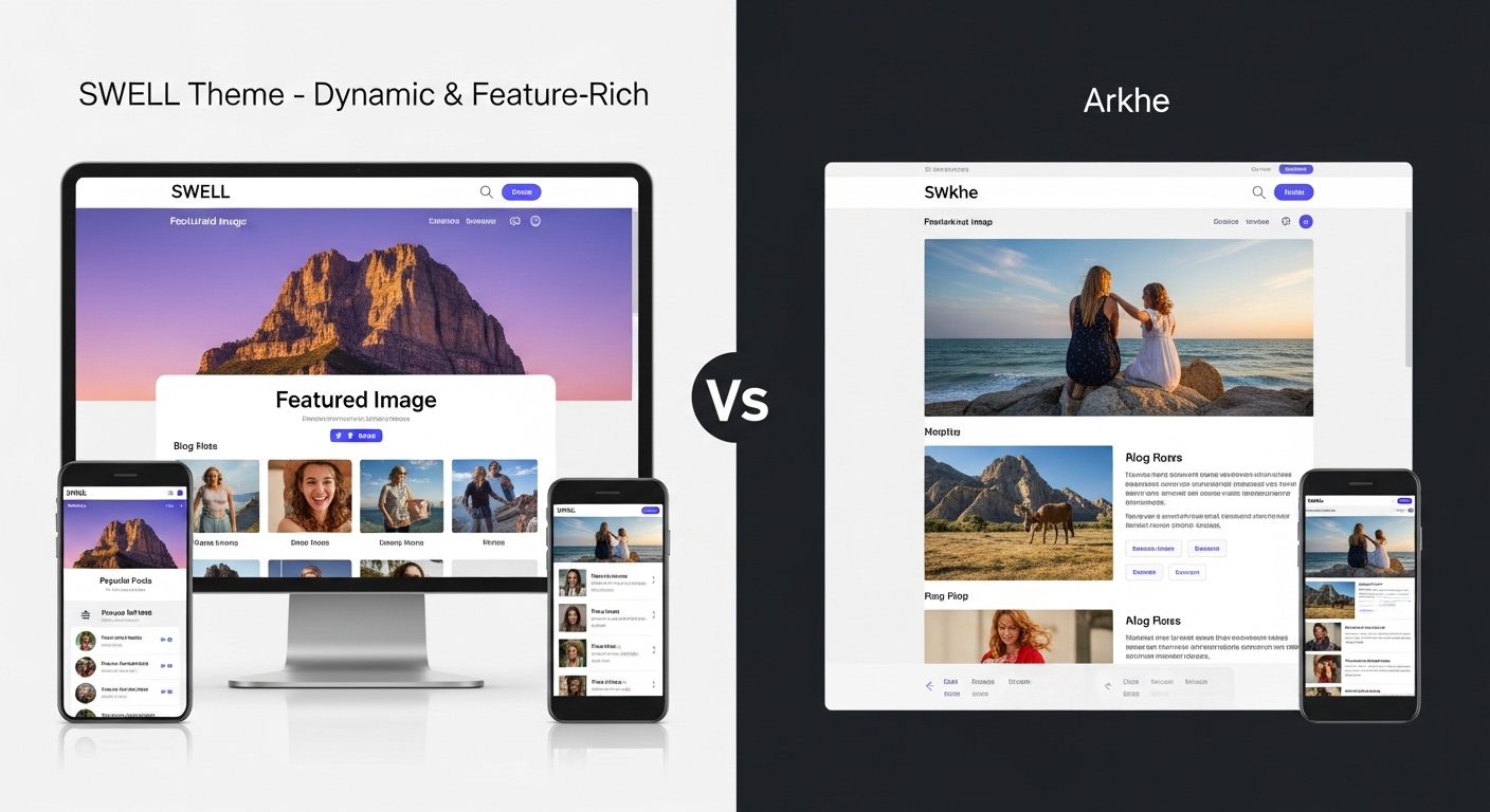 ブログ運営に向いているWordPressテーマは SWELLとArkheどっち？違いを比較